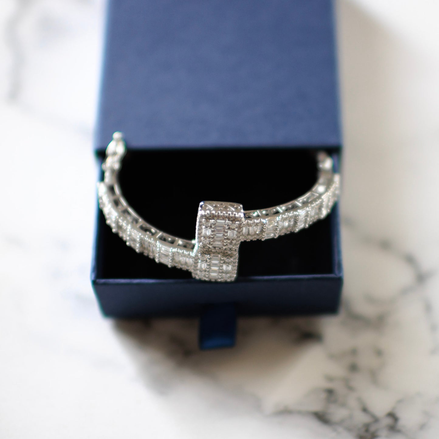 DOUBLE DRIP ICE — Bracelet | Or blanc