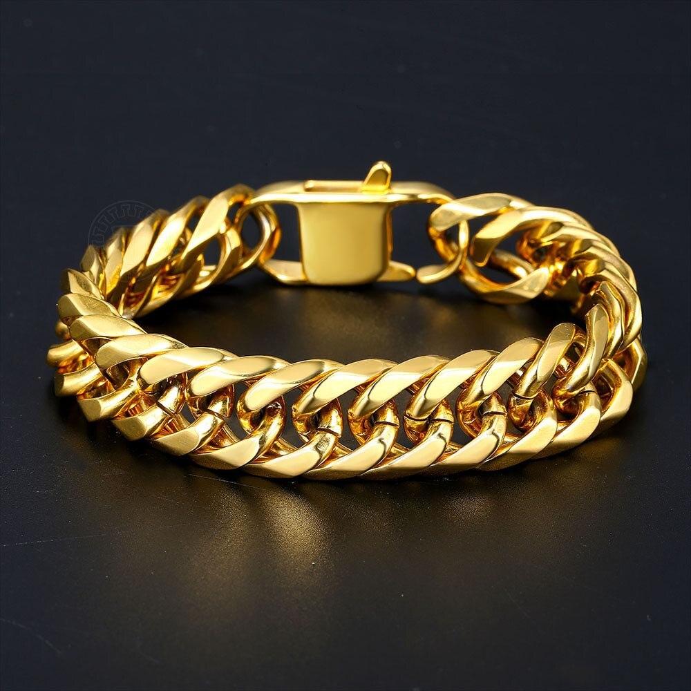 CUBAN CLEAN — Bracelet | Or plaqué 18 carats