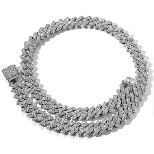 PRONG ICE — Chaîne | Or blanc