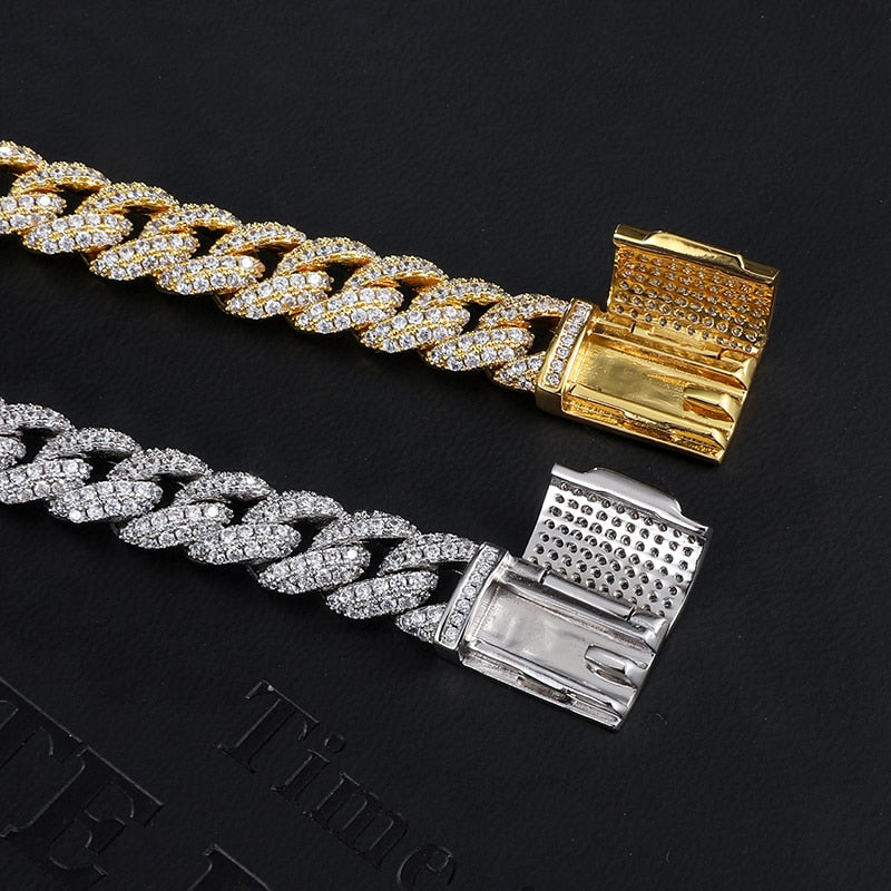 ICY CUBANA - Chaîne Or 18K