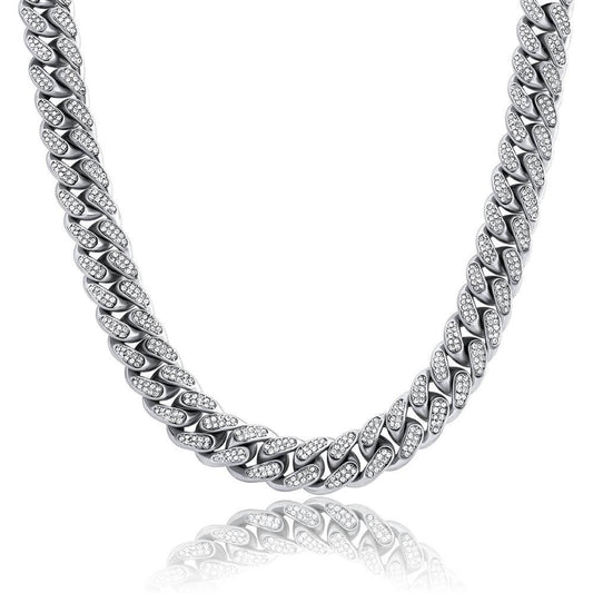 CUBAN ICY — Chaîne | Or blanc