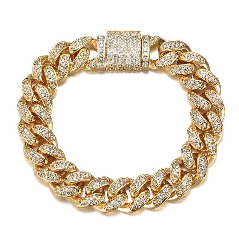 CUBAN ICY — Bracelet | Or 18K