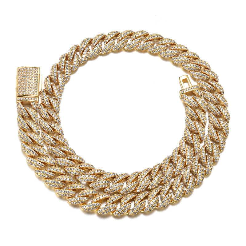 ICY CUBANA - Chaîne Or 18K